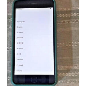 Apple iPhone 6 with Green Protective Case and Ring Holder